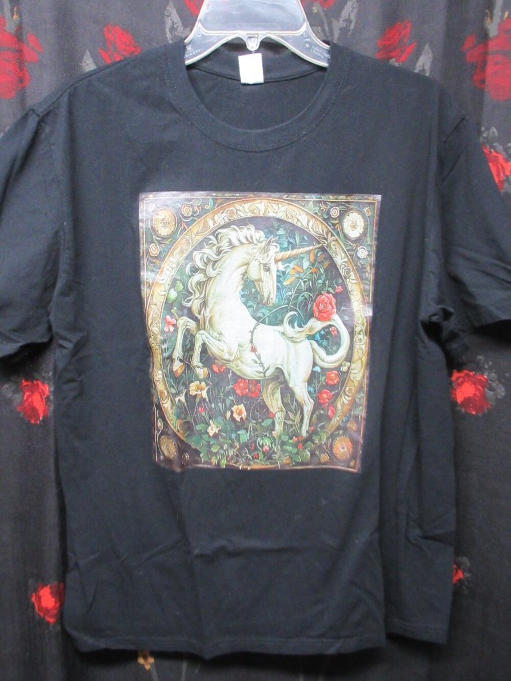 Black Unicorn Victorian Tapestry Inspired Decal Tee